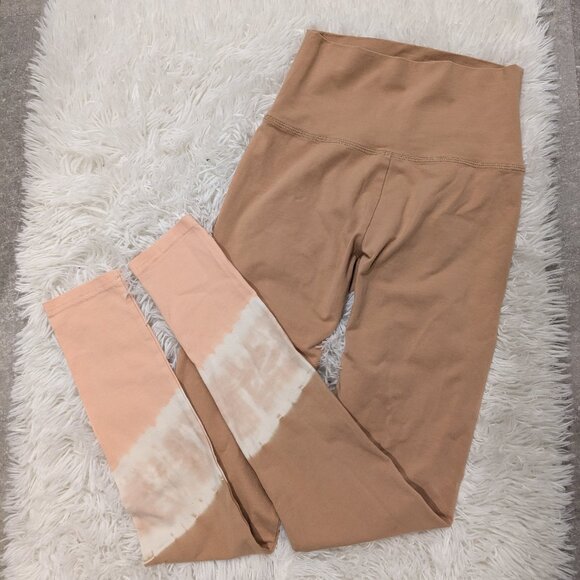 Offline by aerie OG Legging Hi-Rise (High Rise) Small Tan White Pink - Picture 1 of 3